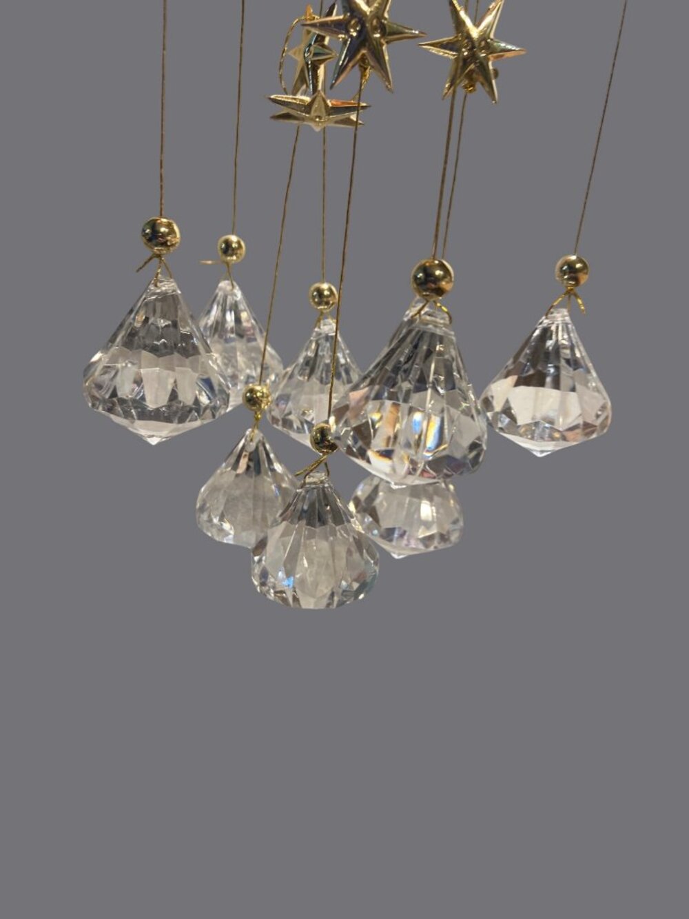 Kurt Adler Crystal Hanging Drops Christmas Ornament Taiwan 8.5 "X 3" - Picture 12 of 14